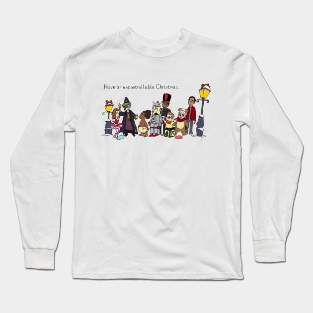 Community - Uncontrollable Christmas Long Sleeve T-Shirt by JennyGreneIllustration